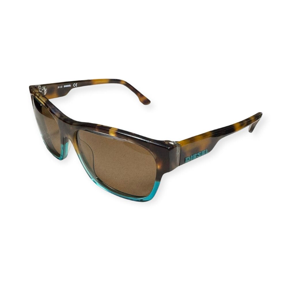 Diesel DL5072 Tortoise Oval Polarized Sunglasses Brown Lenses